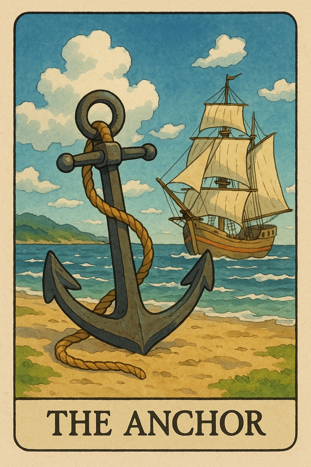 The Anchor Oracle Card - Loyalty and steadiness