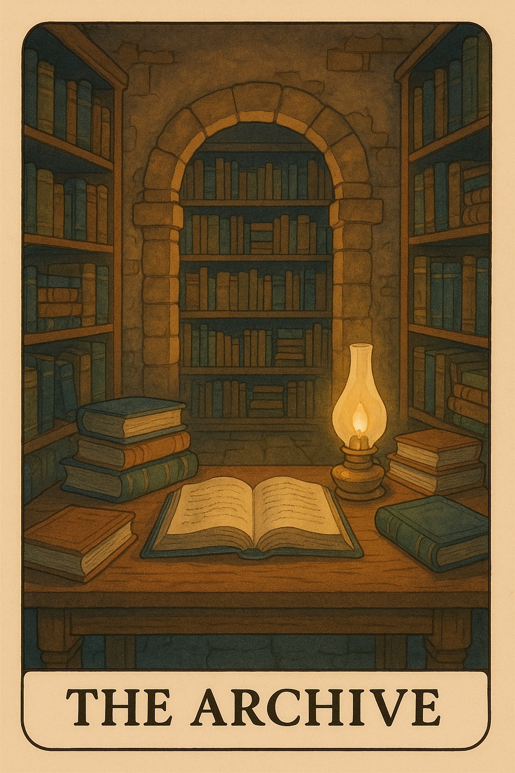 The Archive Oracle Card - Akashic records, history