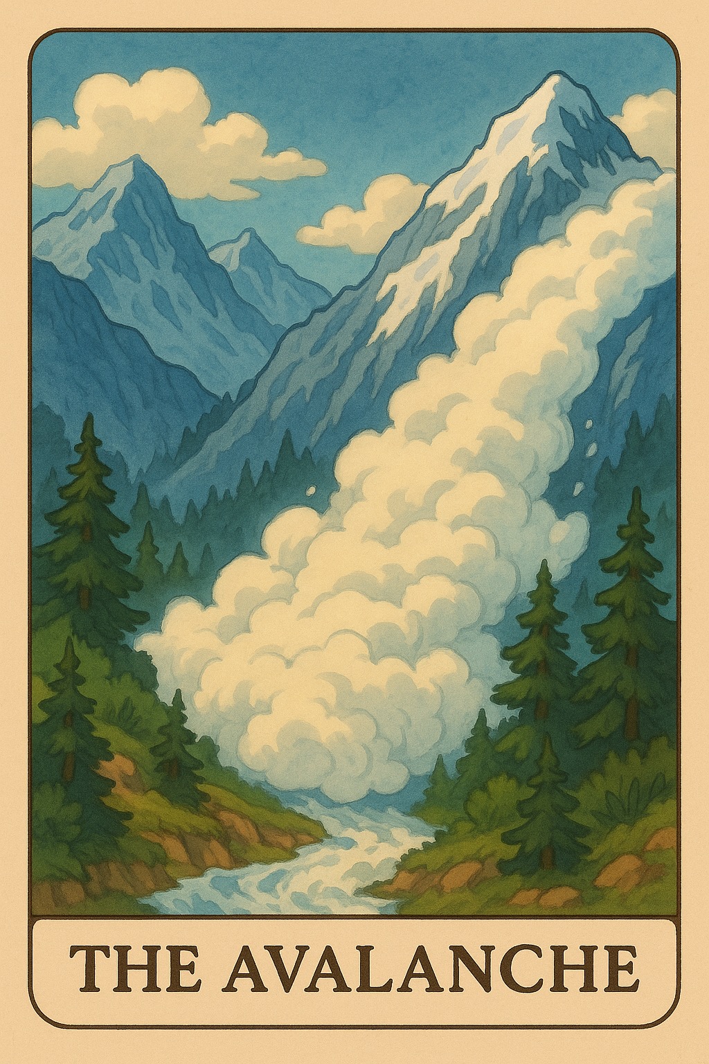 The Avalanche Oracle Card - Overwhelm