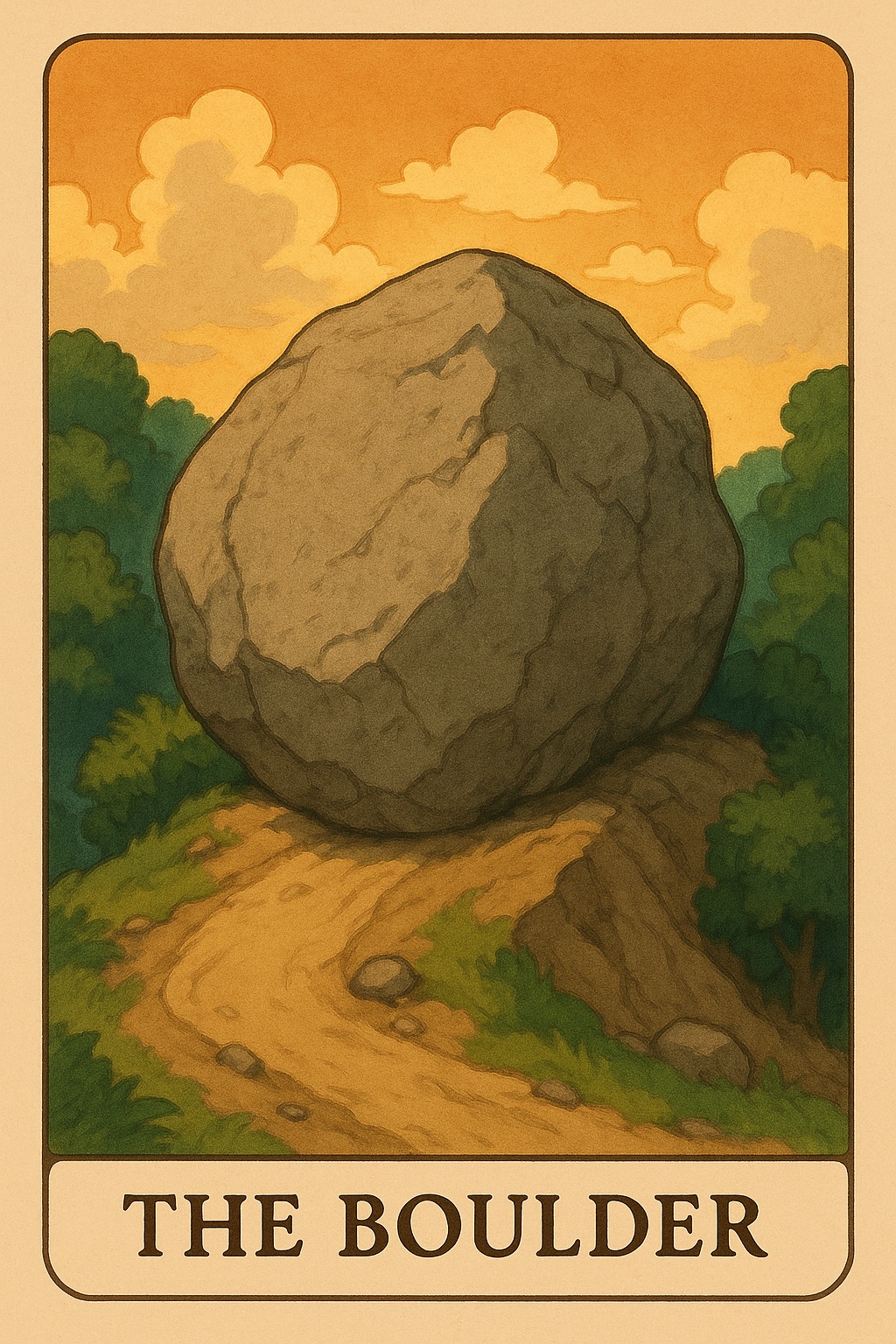 The Boulder Oracle Card - Major resistance