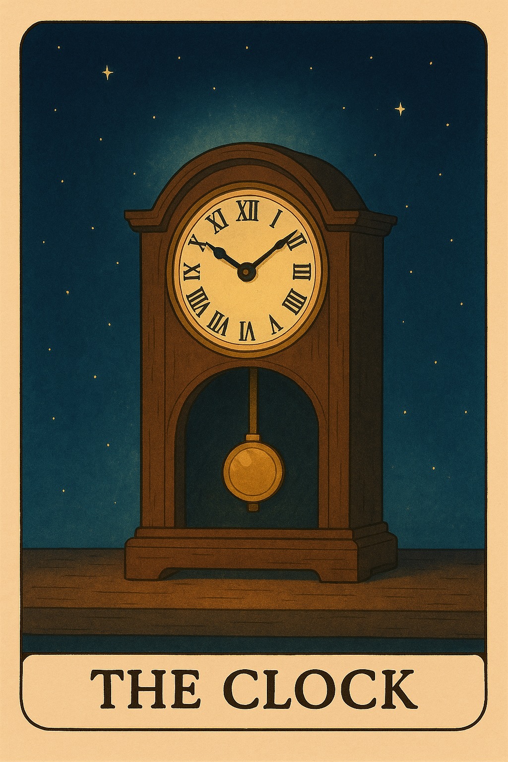 The Clock Oracle Card - Timing and urgency