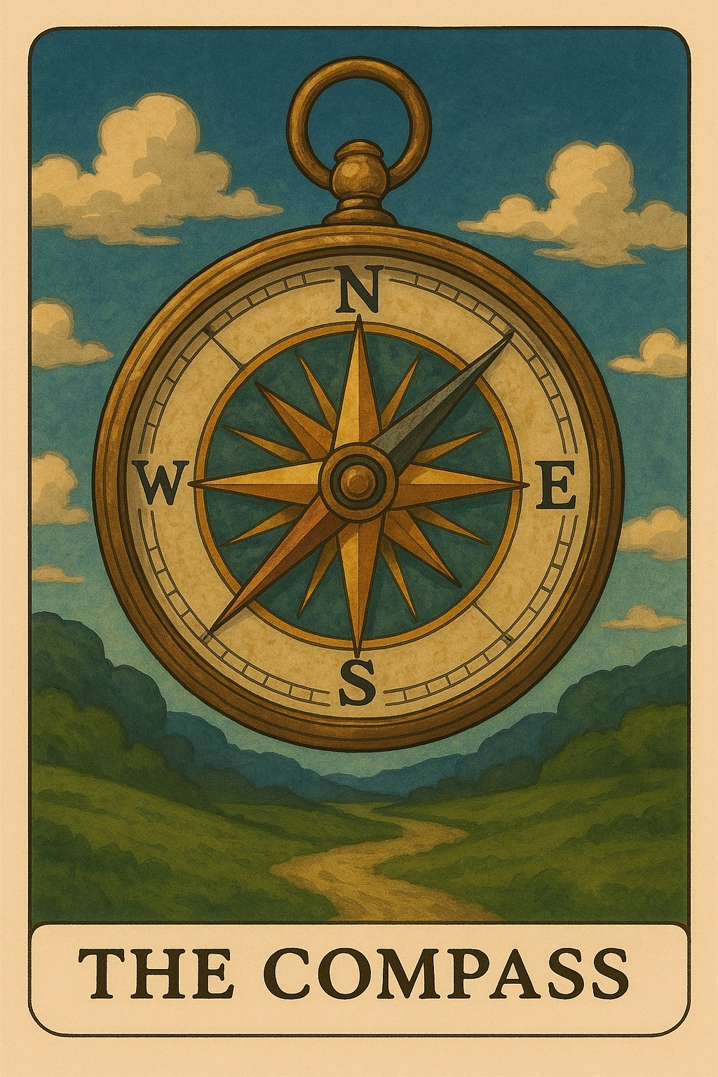 The Compass Oracle Card - Direction and purpose