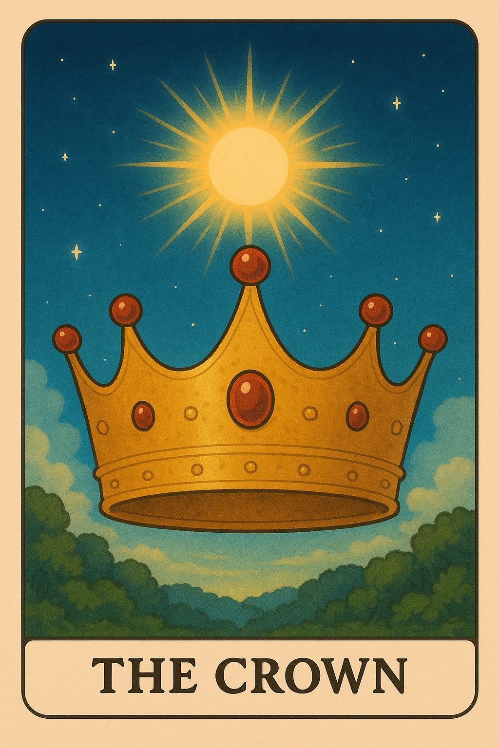 The Crown Oracle Card - Personal sovereignty