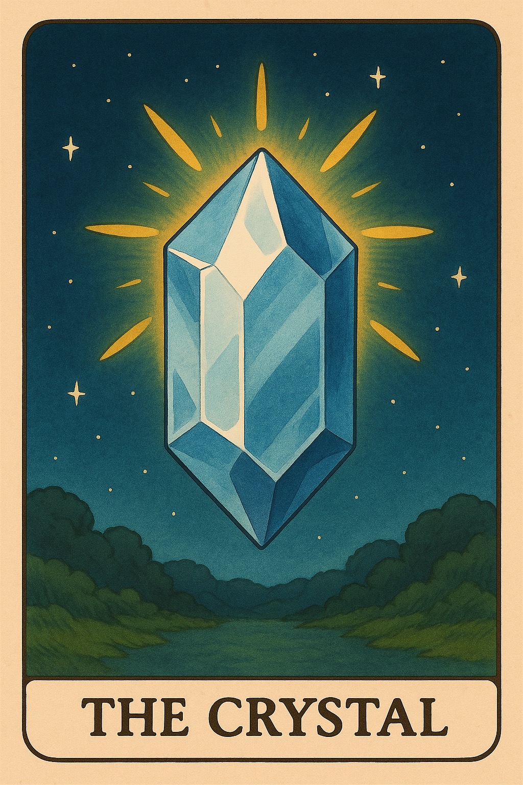 The Crystal Oracle Card - Clarity and focus