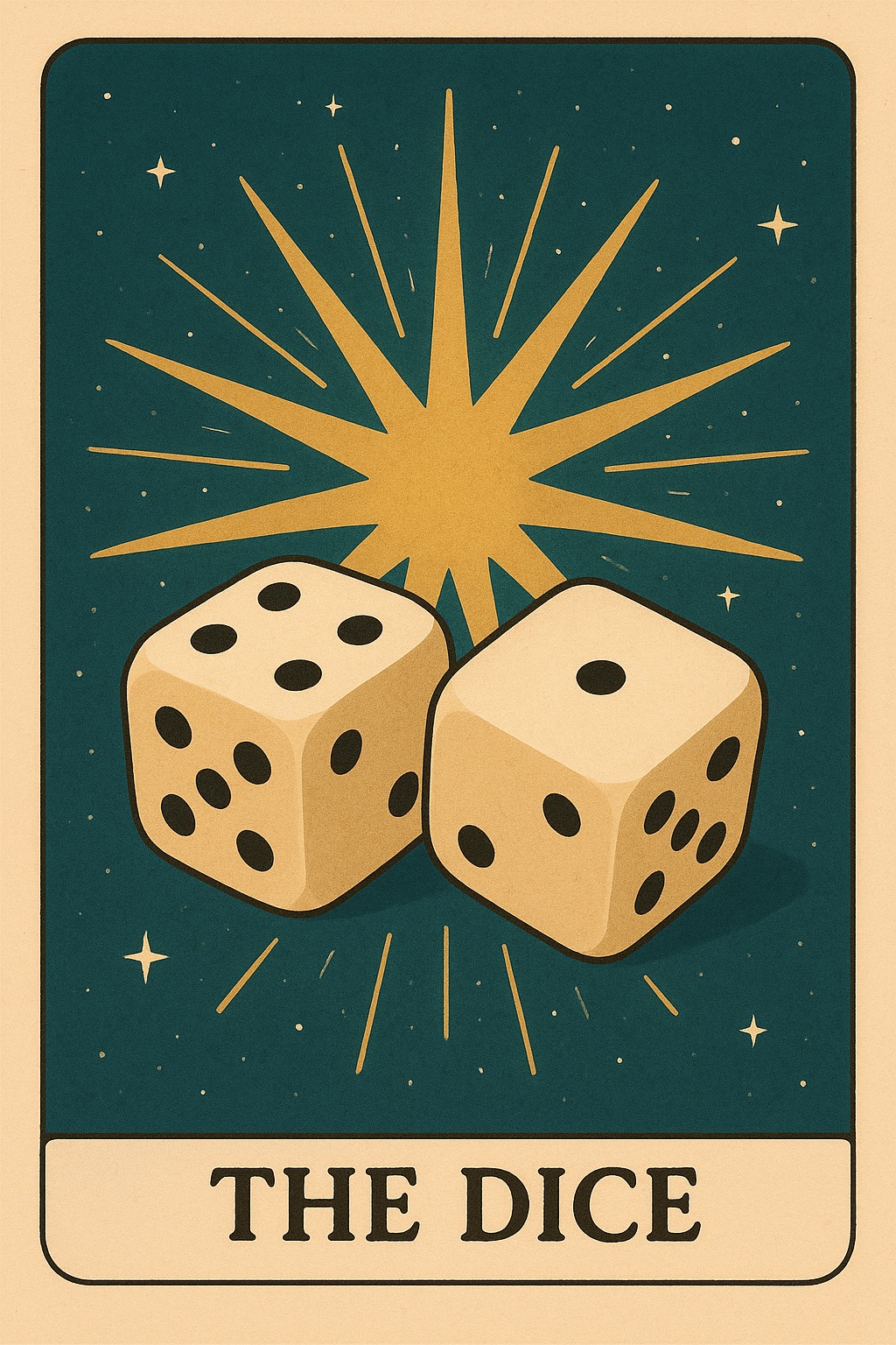 The Dice Oracle Card - Chance and randomness