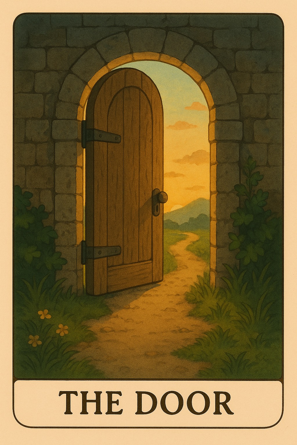 The Door Oracle Card - Opportunity or risk