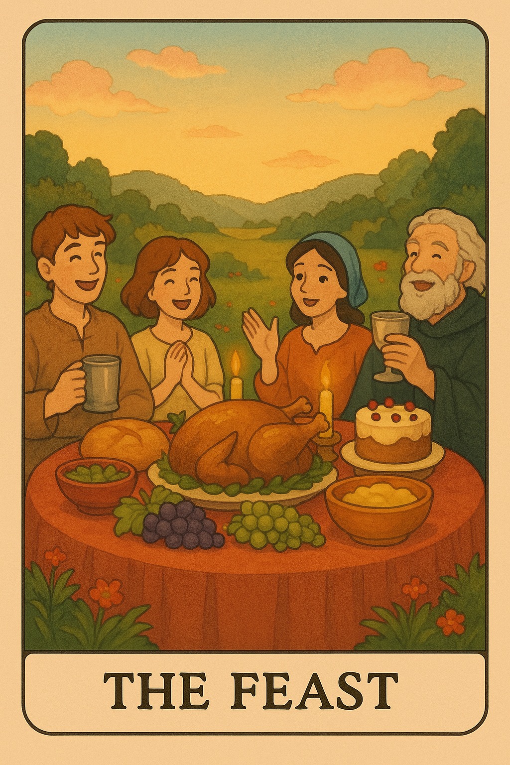 The Feast Oracle Card - Celebration and sharing