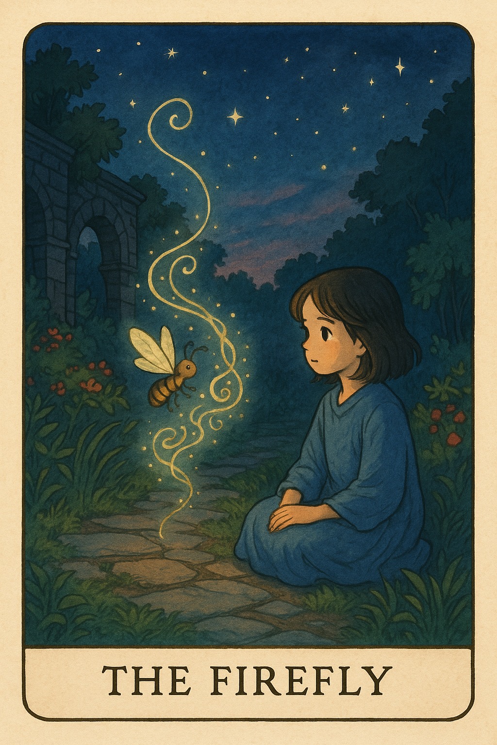 The Firefly Oracle Card - Fleeting joy or moments