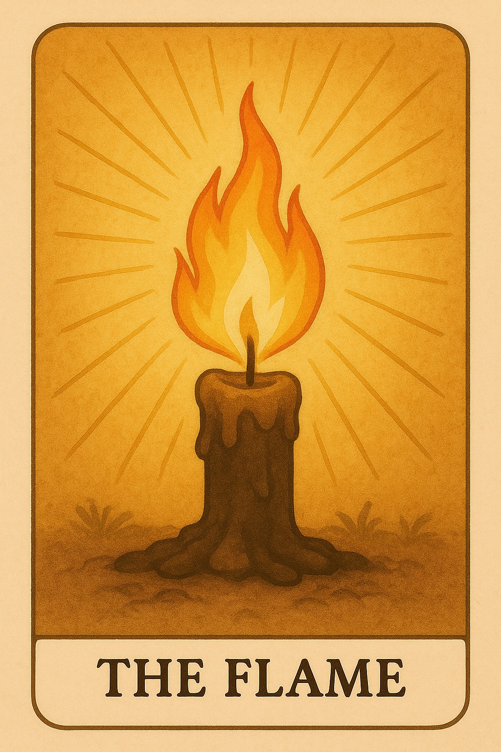 The Flame Oracle Card - Passion, drive, personal power