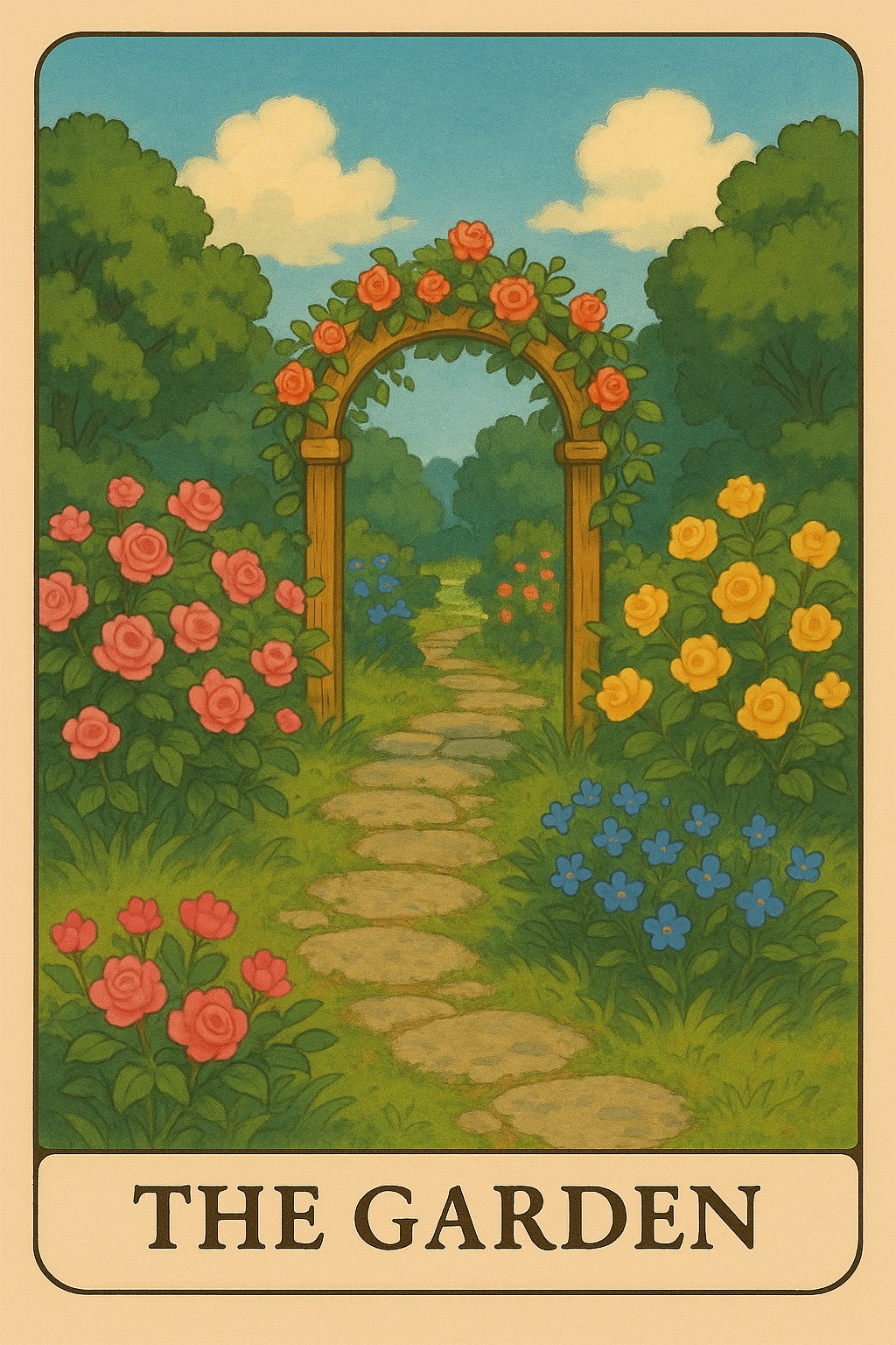 The Garden Oracle Card - Nurtured relationships