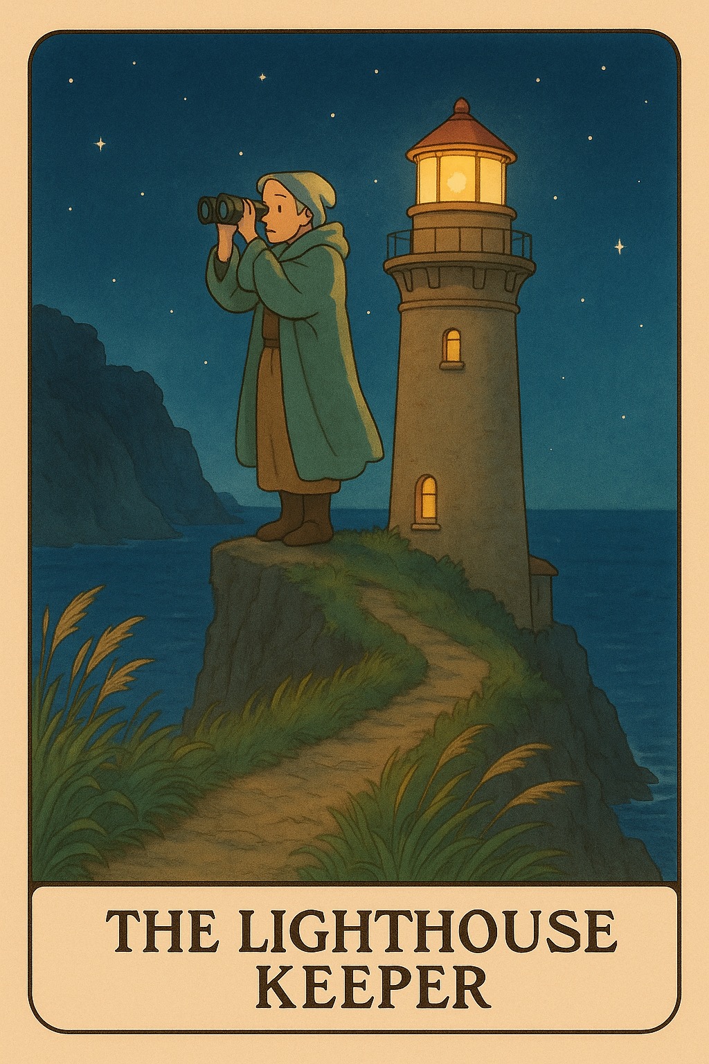 The Lighthouse Keeper Oracle Card - Mindfulness, observation