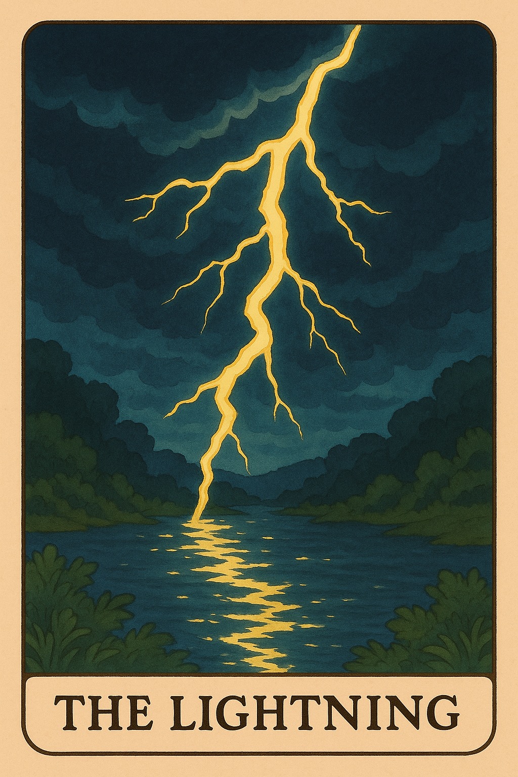 The Lightning Oracle Card - Sudden realization