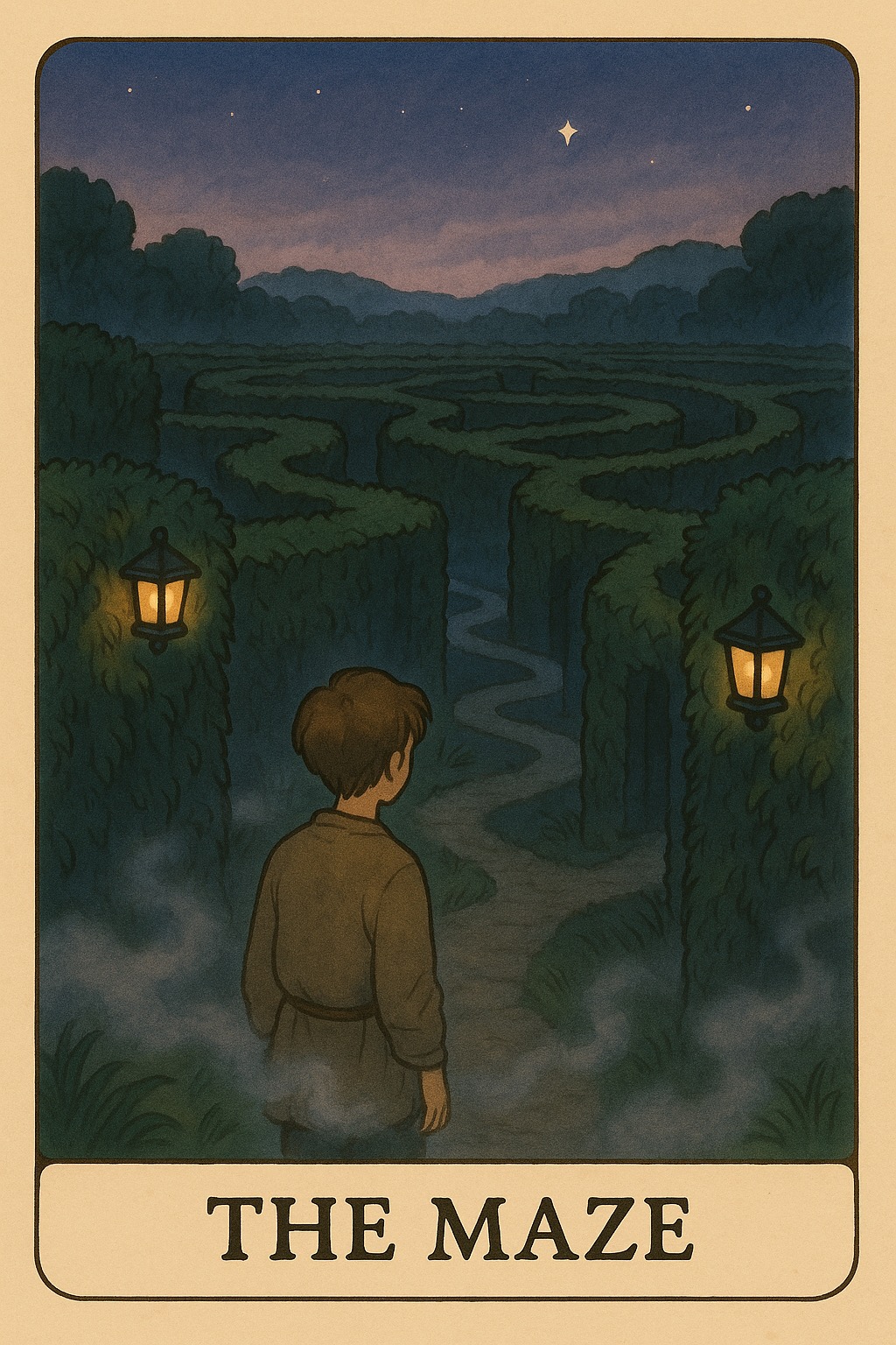 The Maze Oracle Card - Feeling lost