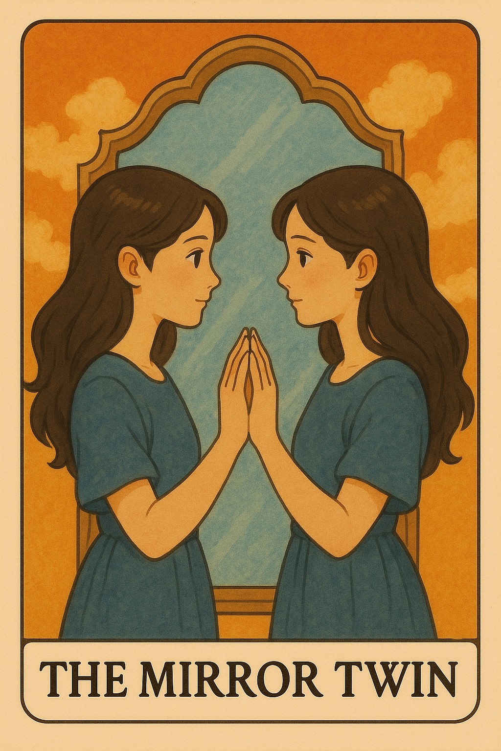 The Mirror Twin Oracle Card - Reflection through others