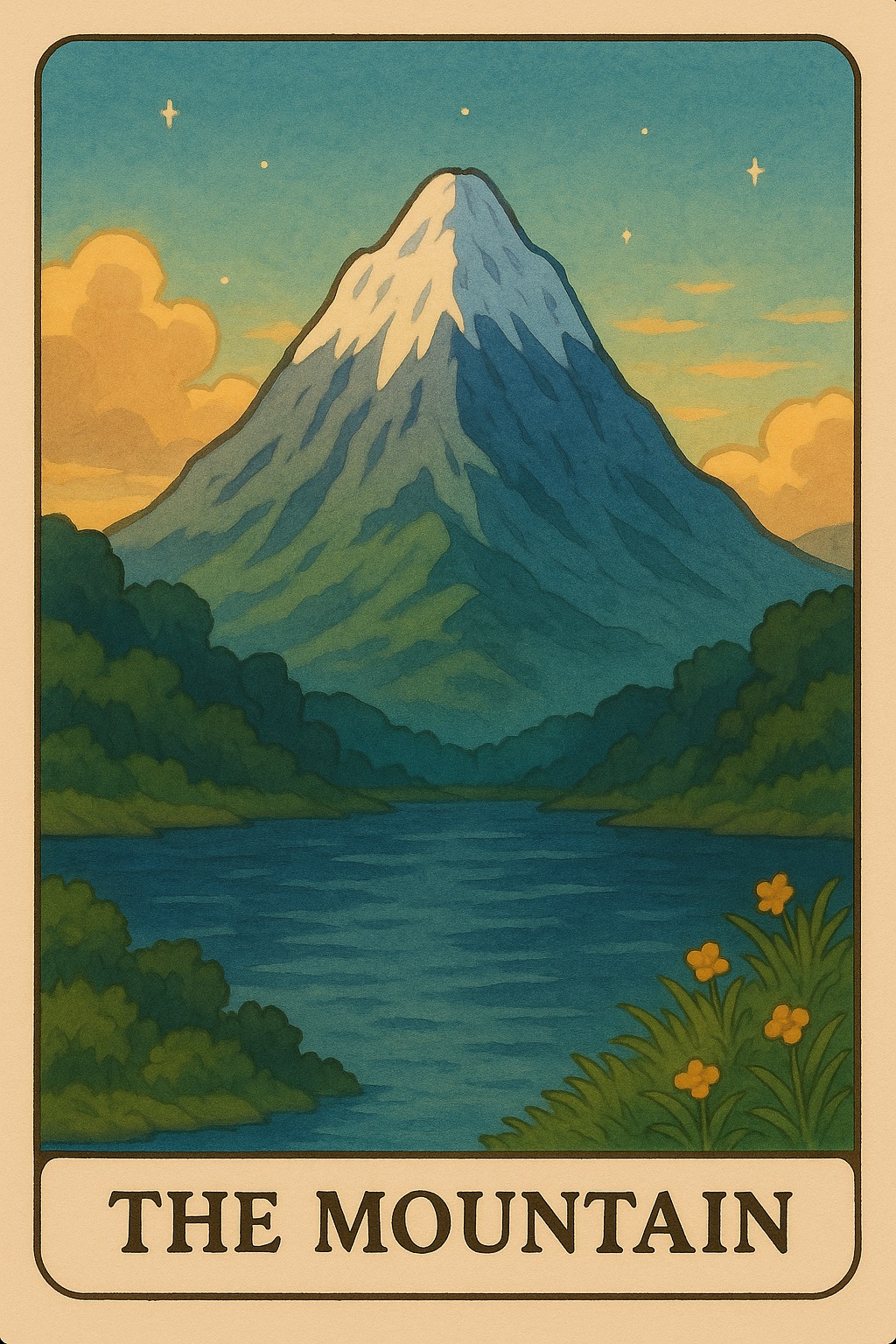 The Mountain Oracle Card - Emotional strength