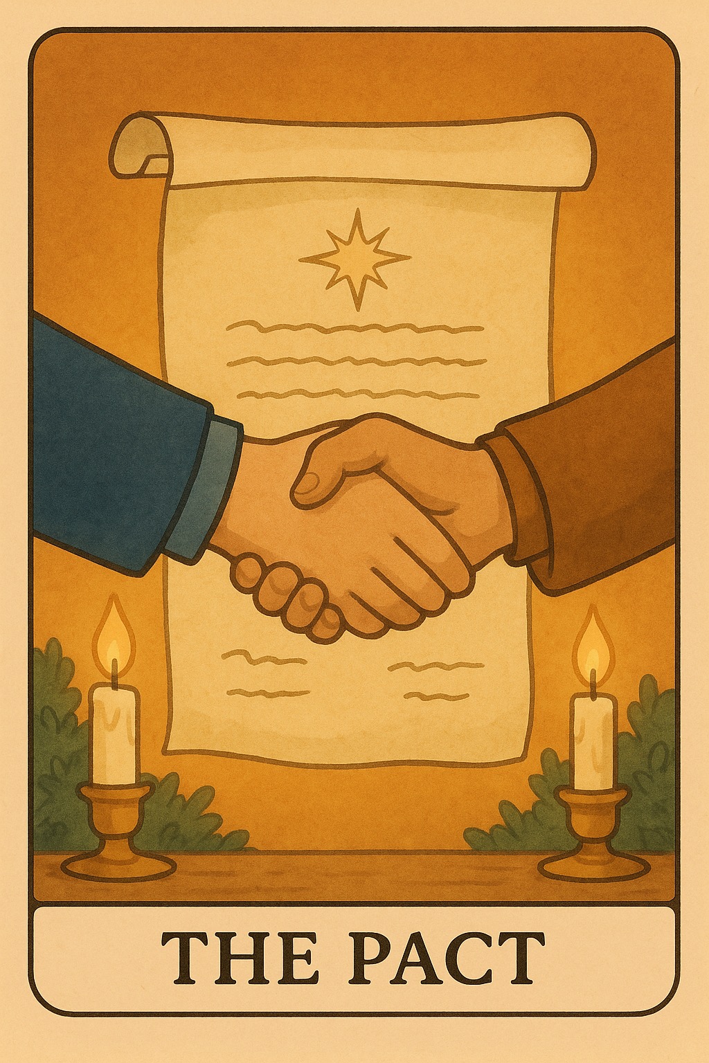 The Pact Oracle Card - Agreement, contract, bond