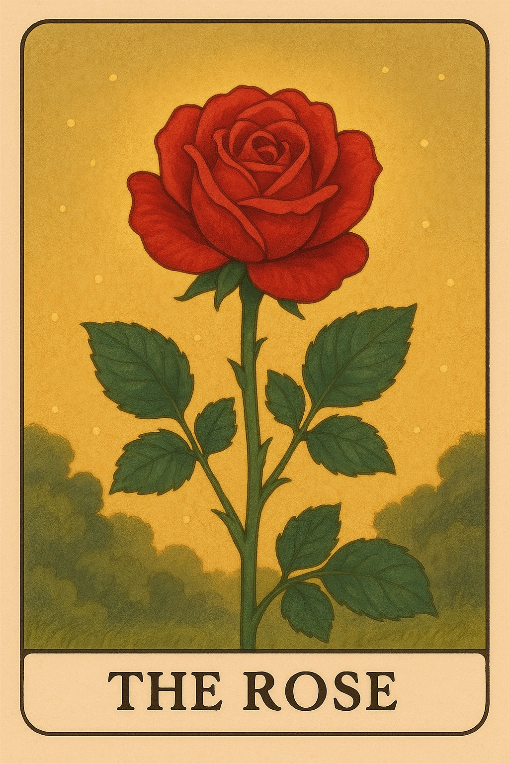 The Rose Oracle Card - Romance and beauty