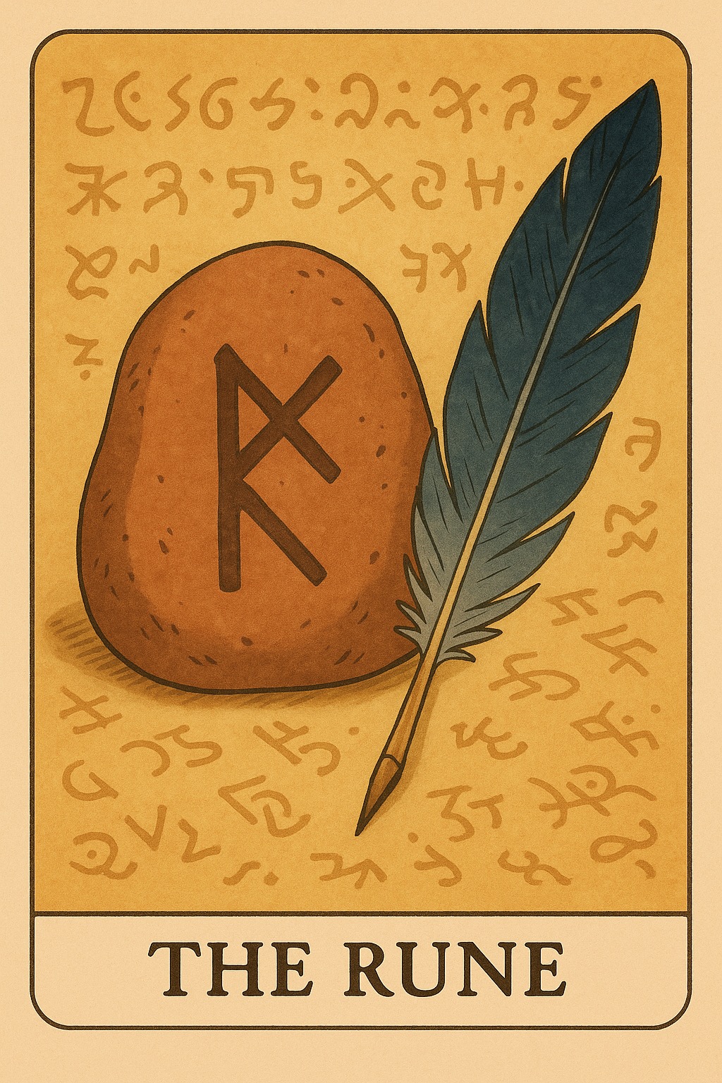 The Rune Oracle Card - Cryptic message