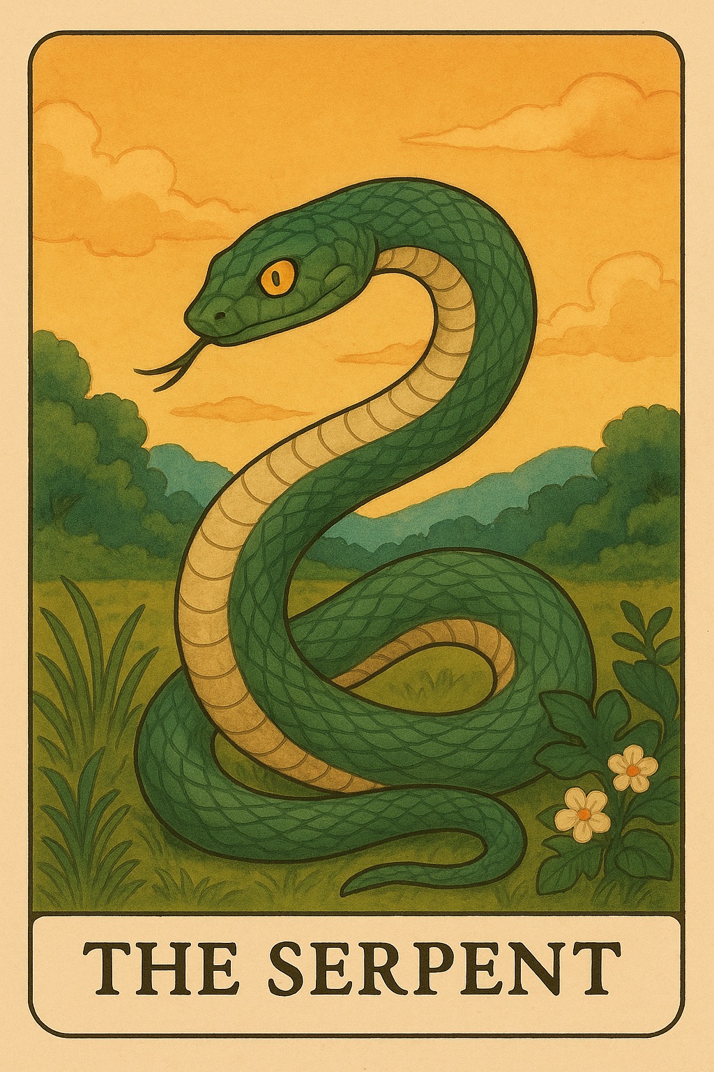 The Serpent Oracle Card - Ancient wisdom