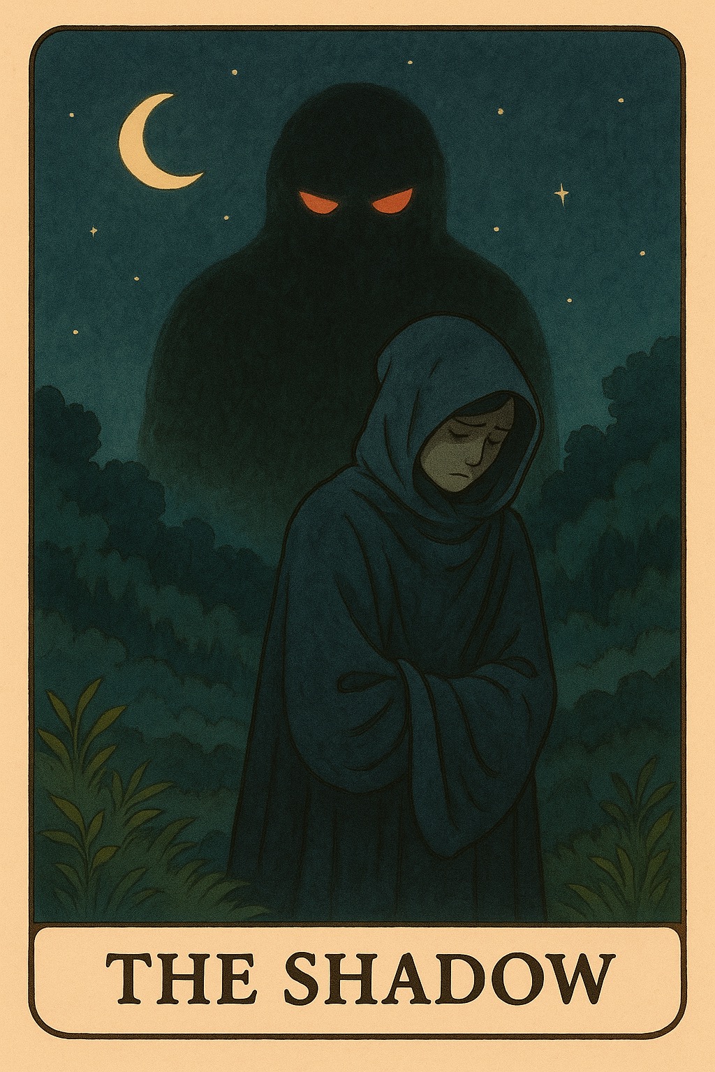 The Shadow Oracle Card - Repressed emotions