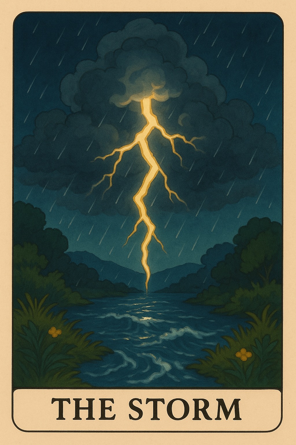 The Storm Oracle Card - Chaos, transformation