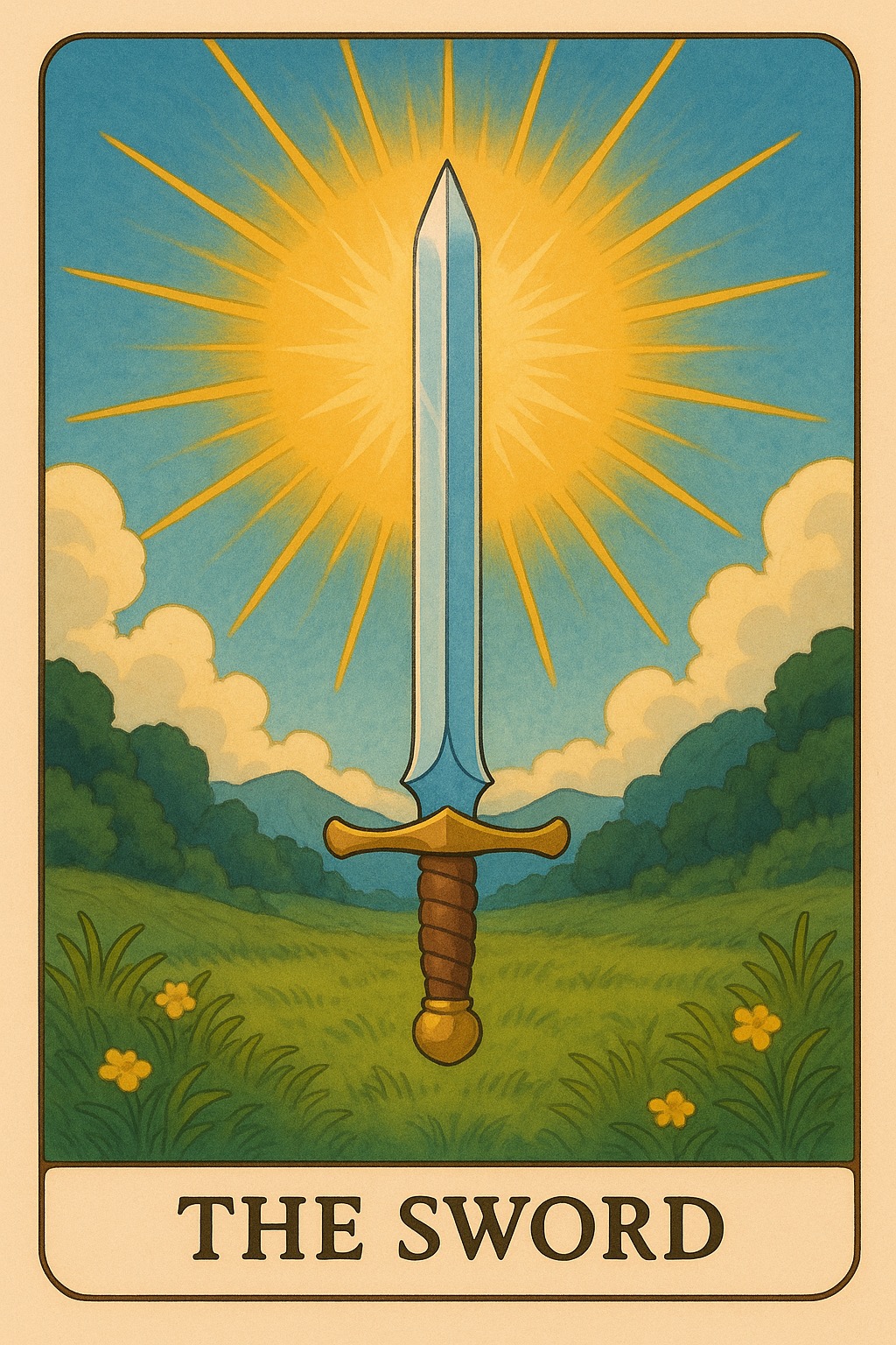 The Sword Oracle Card - Clarity and decision-making