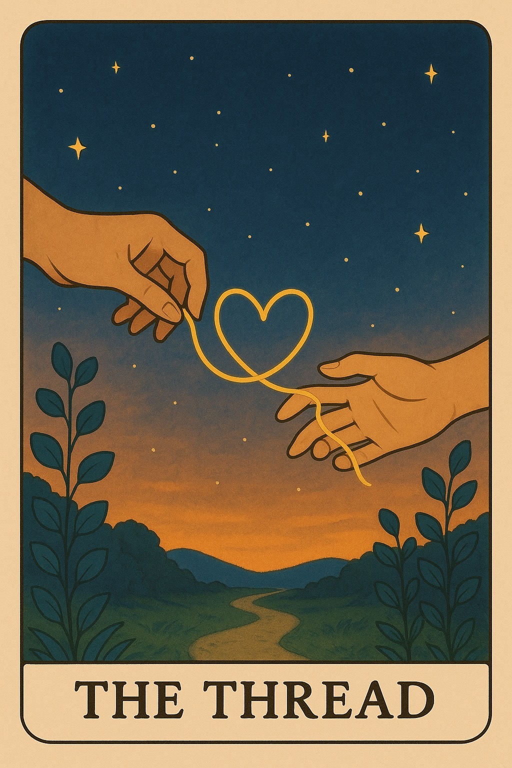 The Thread Oracle Card - Deep connection or soul tie