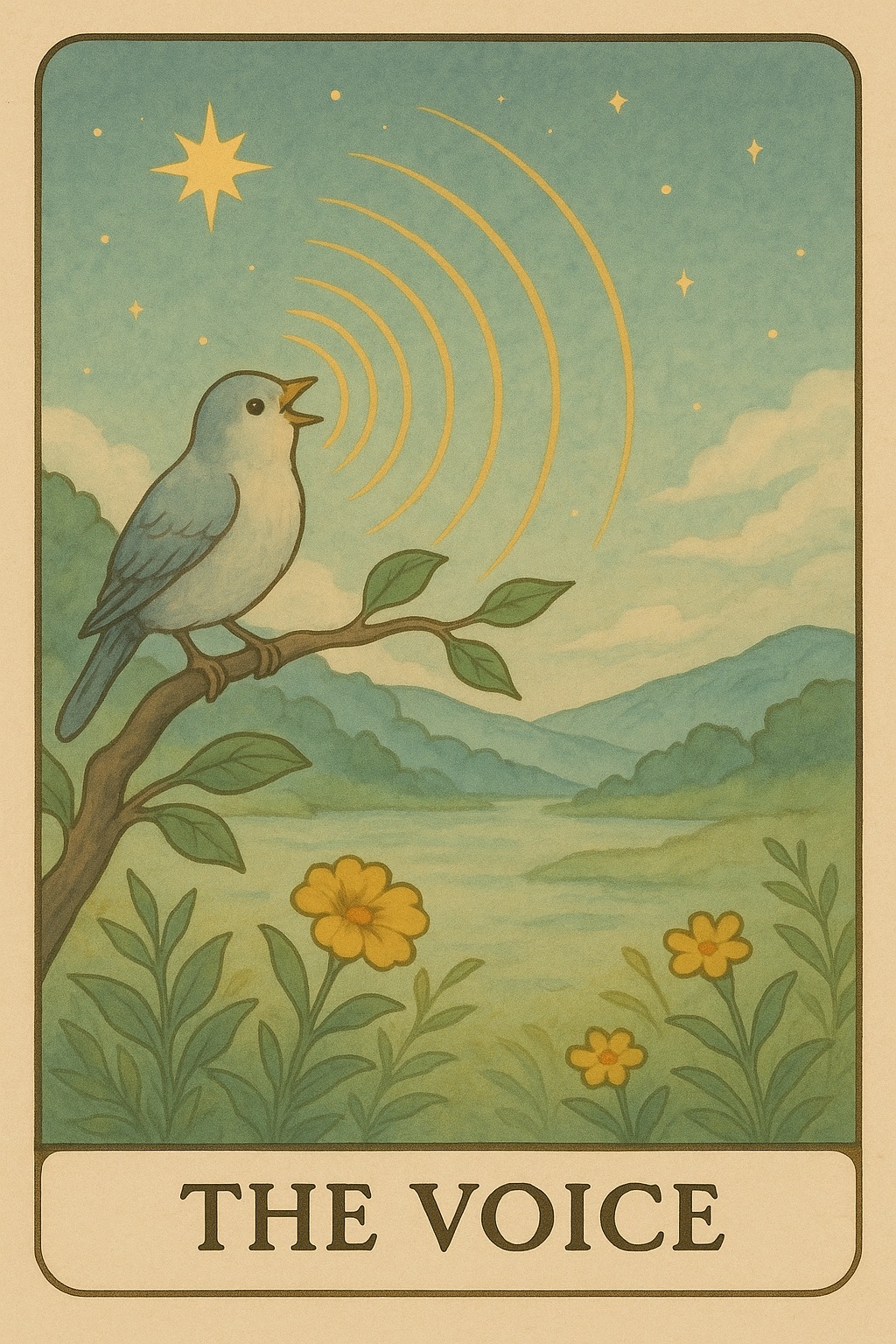 The Voice Oracle Card - Expression and communication