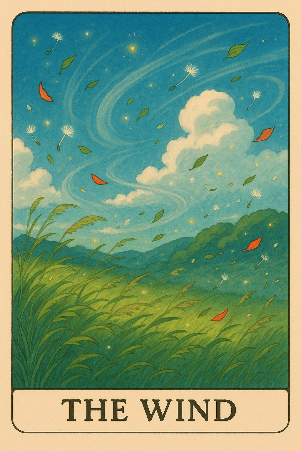 The Wind Oracle Card - Movement and change