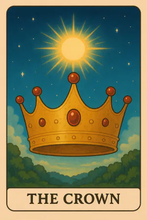 The Crown oracle card: Personal sovereignty