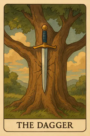 The Dagger oracle card: Betrayal or conflict