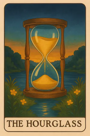 The Hourglass oracle card: Mental patience or pressure