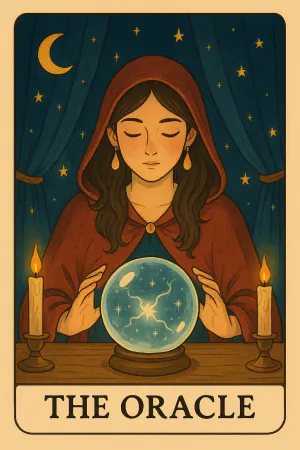 The Oracle oracle card: Prophecy, knowing
