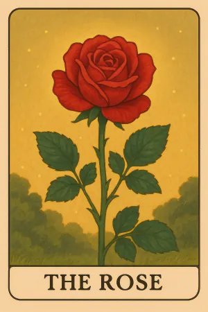 The Rose oracle card: Romance and beauty