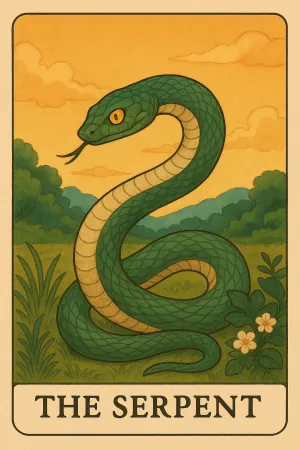 The Serpent oracle card: Ancient wisdom