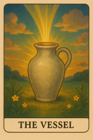 The Vessel oracle card: Capacity to receive