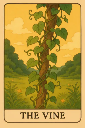 The Vine oracle card: Interdependence
